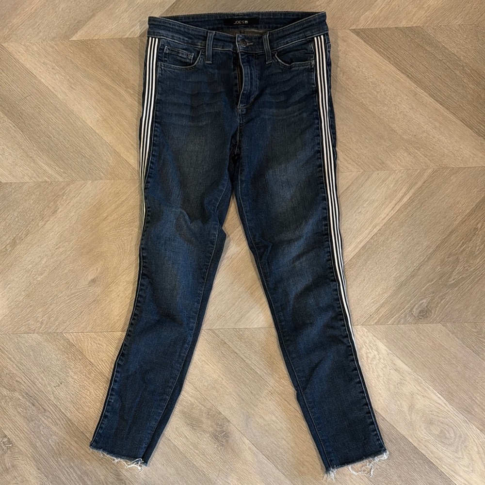 Joe’s Blue Skinny Jeans with Sporty Side Stripe